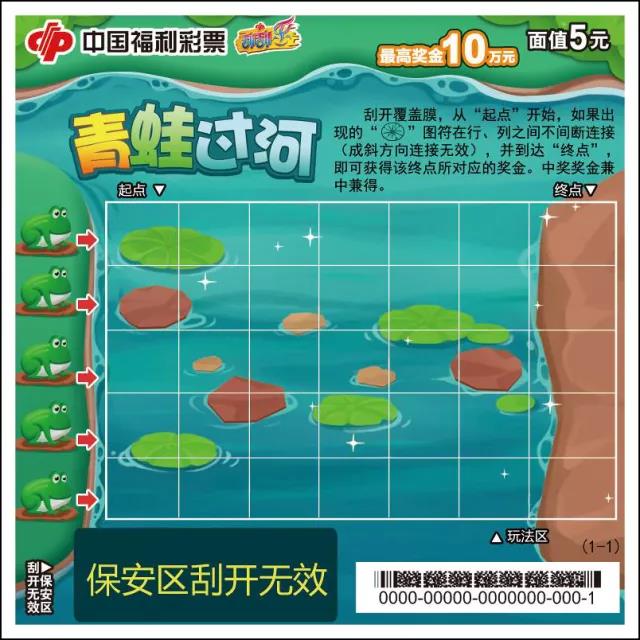 福彩刮刮乐“青蛙过河”