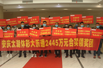 2445万！安庆大乐透合买团开心领奖