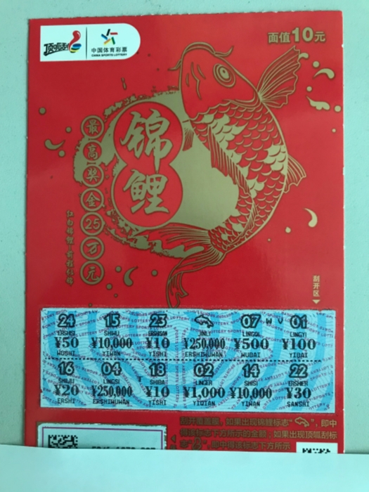 中奖彩票 中奖彩票