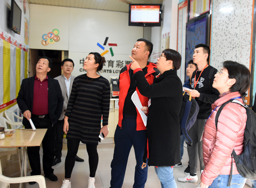 省体育局行政执法队一行在莆田网点检查工作