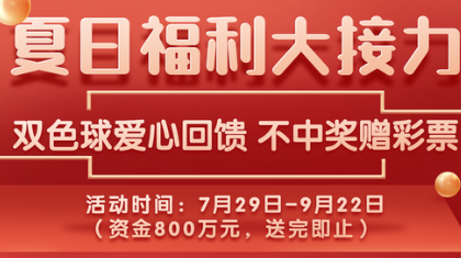 福彩双色球游戏爱心回馈活动来啦