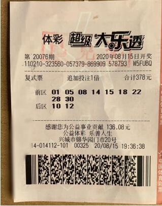 葫芦岛幸运儿现身兑现1658万大奖1