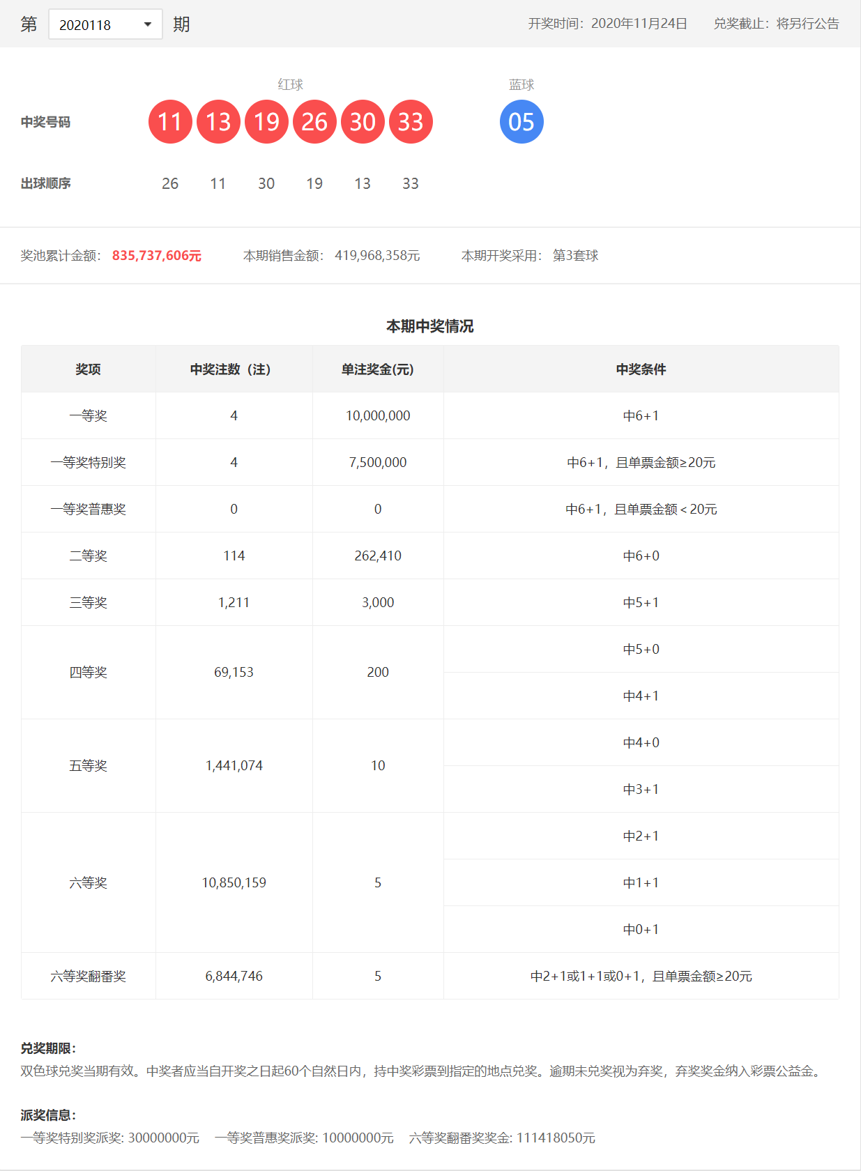 开奖公告 开奖公告