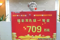 福州退休阿姨爱购彩 守号2期斩获双色球709万元大奖