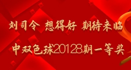 刘司令 想得好命中双色球20128期一等奖