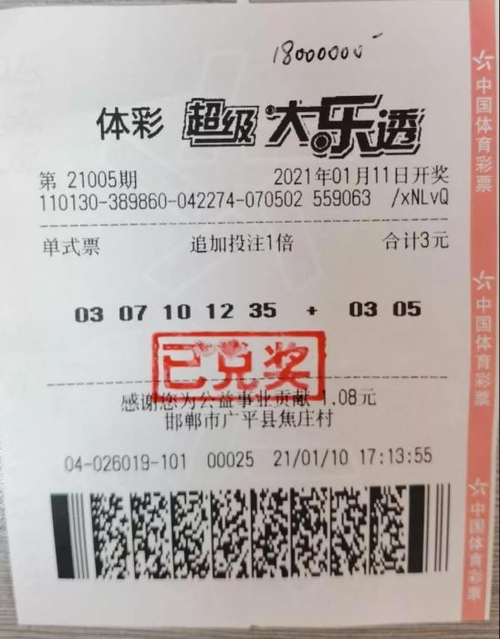 千呼万唤始出来，邯郸1800万淡定哥终领奖