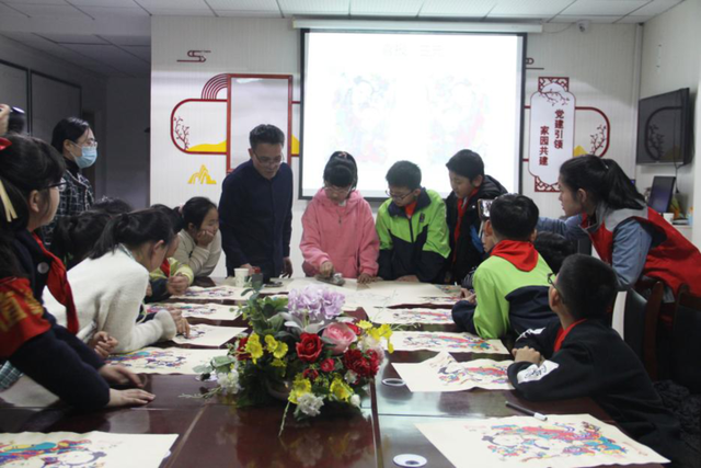 “木版年画”来到福彩公益“四点半”课堂7