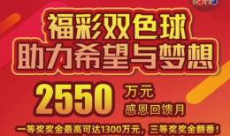 助力希望与梦想！江苏福彩双色球2550万元感恩回馈月活动开始啦 ！