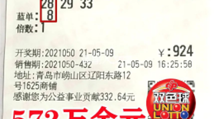 坚持抱守号码三年 24人合买团喜中双色球572万元大奖