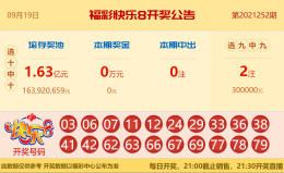 【中彩网-蔗姜】快乐8第253期分析