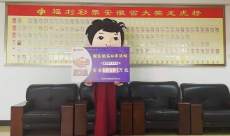 快乐8阜阳1313万元大奖得主领奖