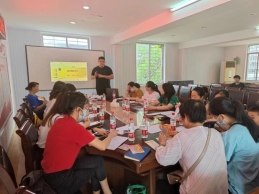 柳州市福彩中心对一心堂药业开展福彩销售业务培训会