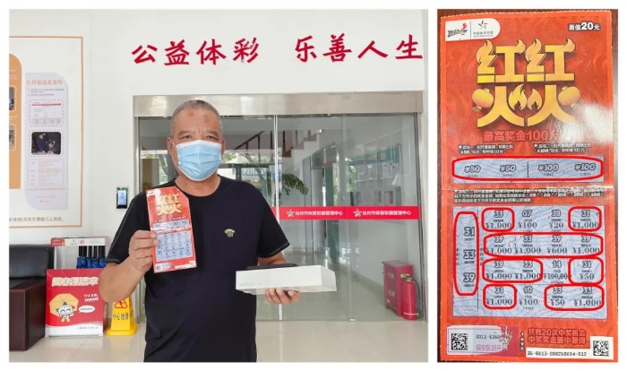台州两地买彩者收成“红红火火”万元奖金及手机