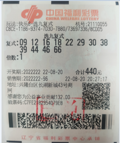 时隔20日，盘锦福彩55号站彩友合买再中奖