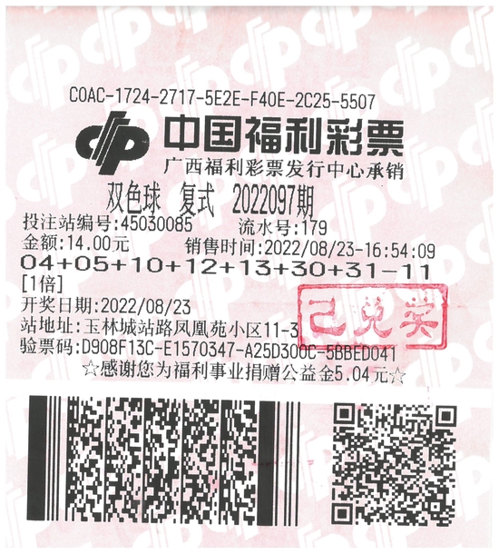 两位同期双色球中奖者在兑奖处偶遇,分享中奖心得