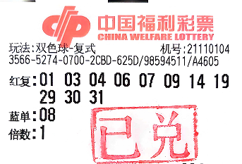 盘锦彩友以复式11+1中得双色球10.2万元