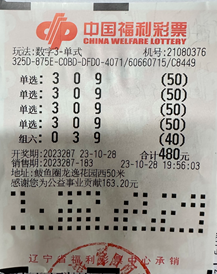 幸运小夫妻喜中“3D”31万大奖