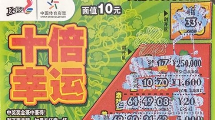 无锡90后购彩者喜中“十倍幸运”25万元