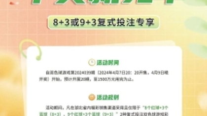 总额1500万！湖北“复式双色球，中奖就免单”活动即将上线