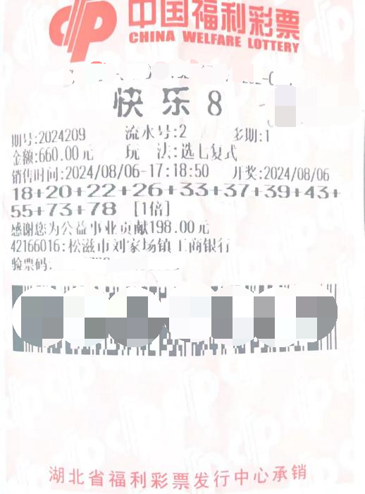 松滋李先生：快乐8奖金用来“鸡娃”