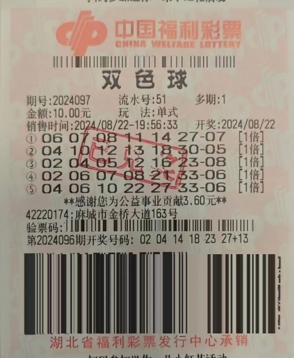 麻城严先生：不紧不慢买彩票，快马加鞭来兑奖