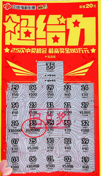 宿州女子参加升学宴，刮中80万元！福彩刮刮乐“超给力”！