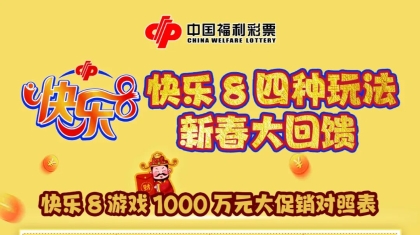 辽宁福彩“快乐8四种玩法新春大回馈”赠票促销即将开启