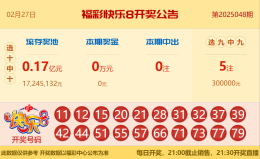 【中彩网-蔗姜】快乐8第25049期分析