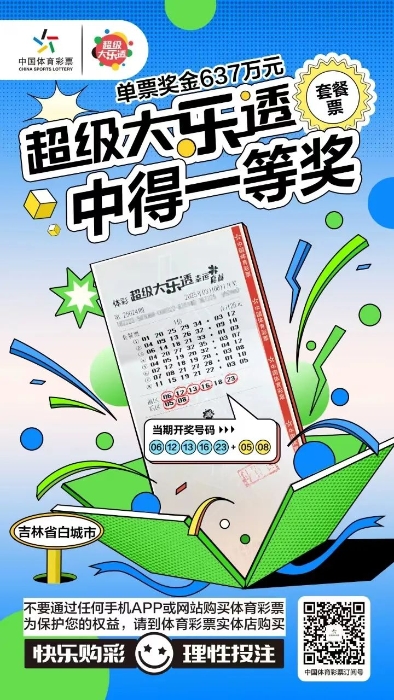 28元套餐票喜中大乐透一等奖637万元！