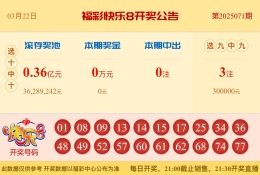 【中彩网-蔗姜】快乐8第25072期分析