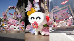 天津体彩春日美陈登上央视新闻