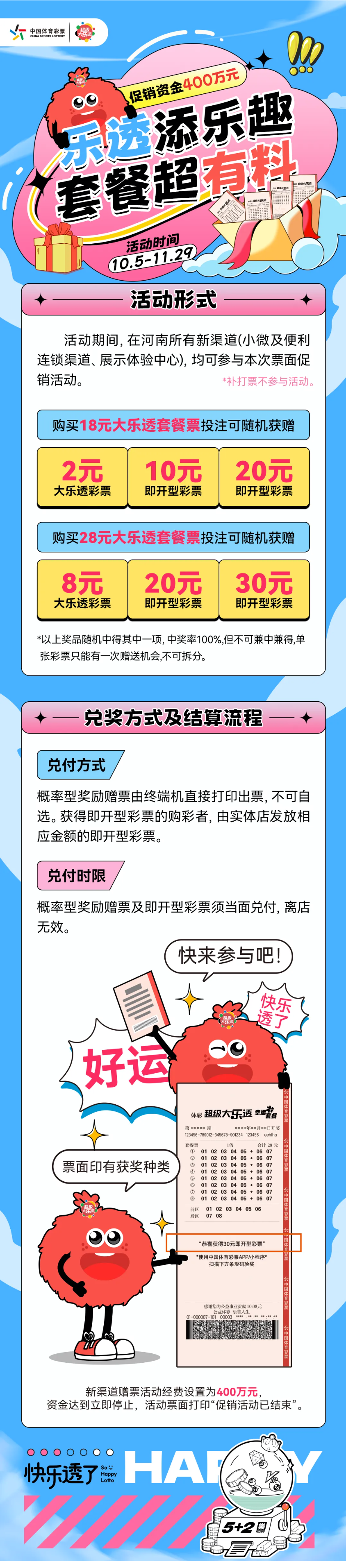 “乐透添乐趣 套餐超有料” 新渠道促销活动