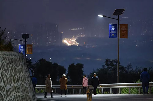 重庆福彩“点亮乡村”公益项目,为大渡口区跳蹬镇金鳌村捐建的太阳能路灯。 重庆福彩“点亮乡村”公益项目,为大渡口区跳蹬镇金鳌村捐建的太阳能路灯。