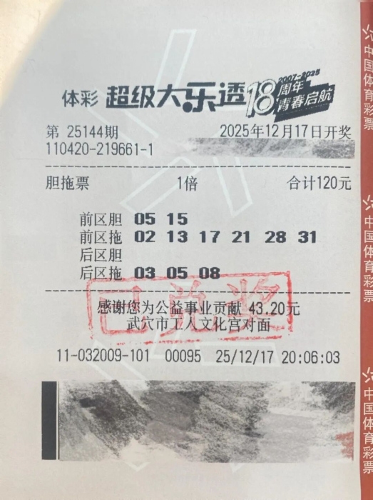 黄冈621万大奖得主