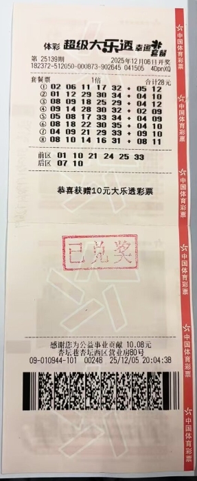 游玩遇好运！28元套餐票喜中大乐透二等奖