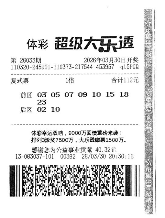 复式投注助力大乐透一等奖