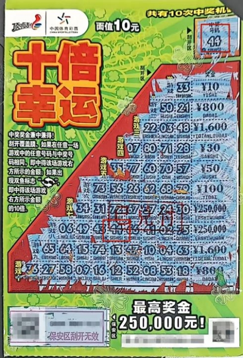以爱为名邂逅好运 宿迁购彩者母亲节喜中“十倍幸运”头奖