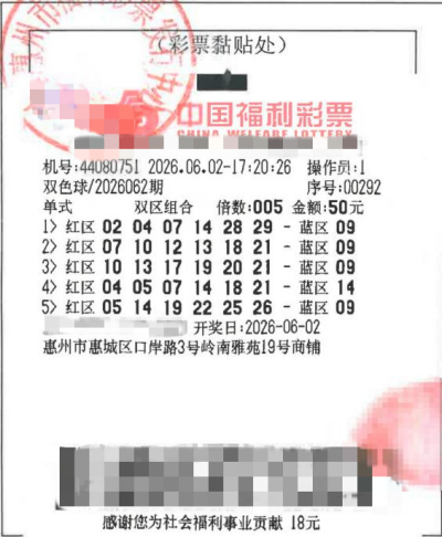惠州双色球大奖得主现身领奖