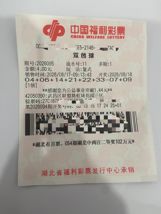 武昌易先生：独特投注方式助他中得两注二等奖