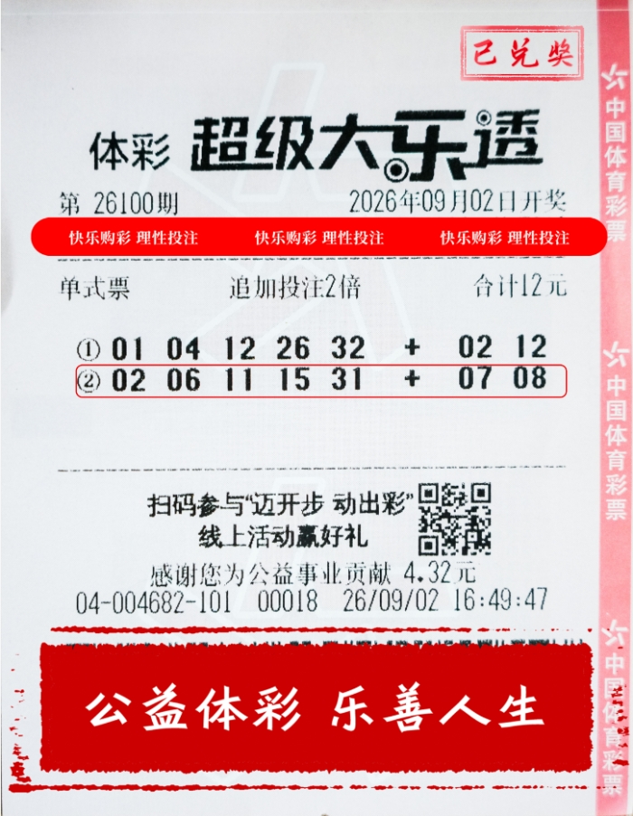 贵州长顺县购彩者喜中2注大乐透一等奖
