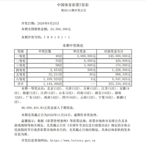 中秋出游喜遇7星彩好运